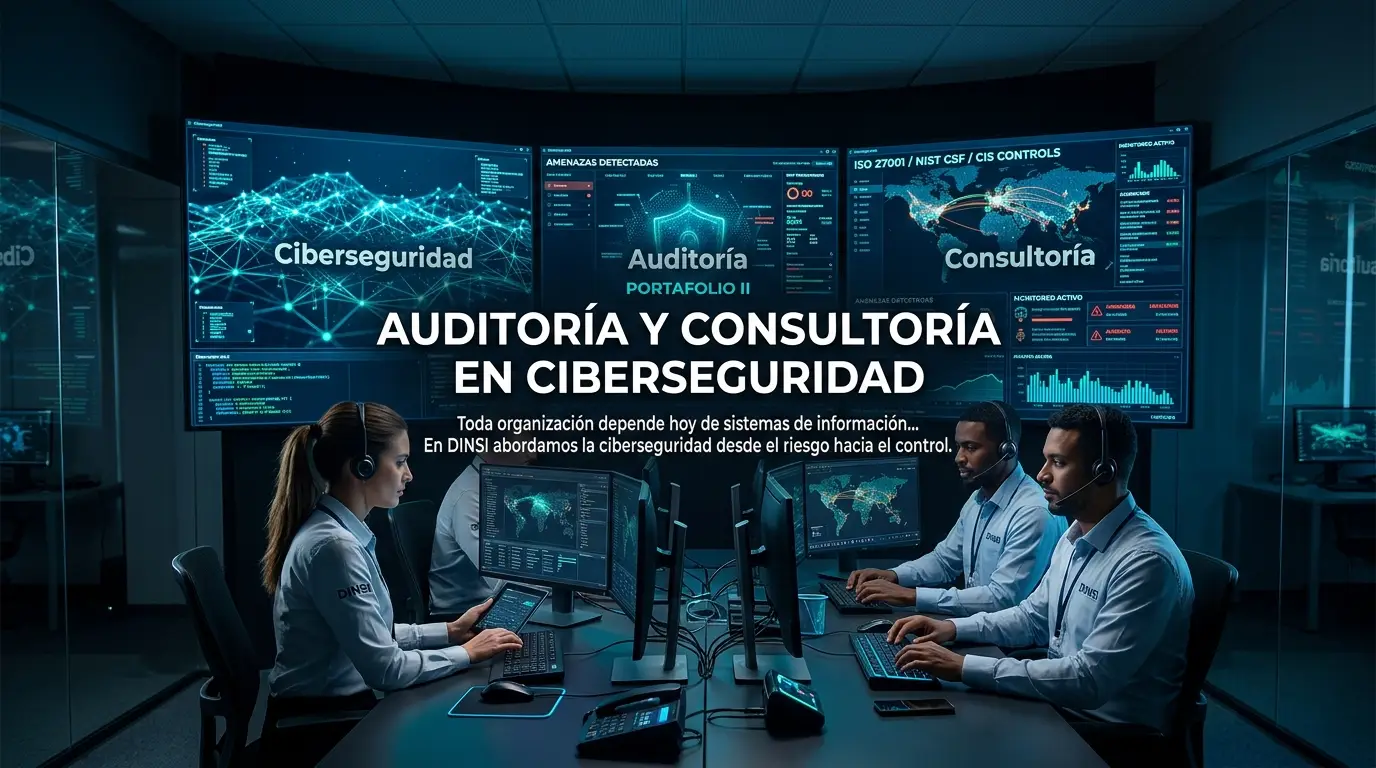 Sala de operaciones de ciberseguridad con tableros de monitoreo de amenazas y consola de análisis
